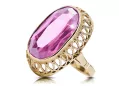 Ring Vintage Amethyst 14K Yellow gold vrc129y